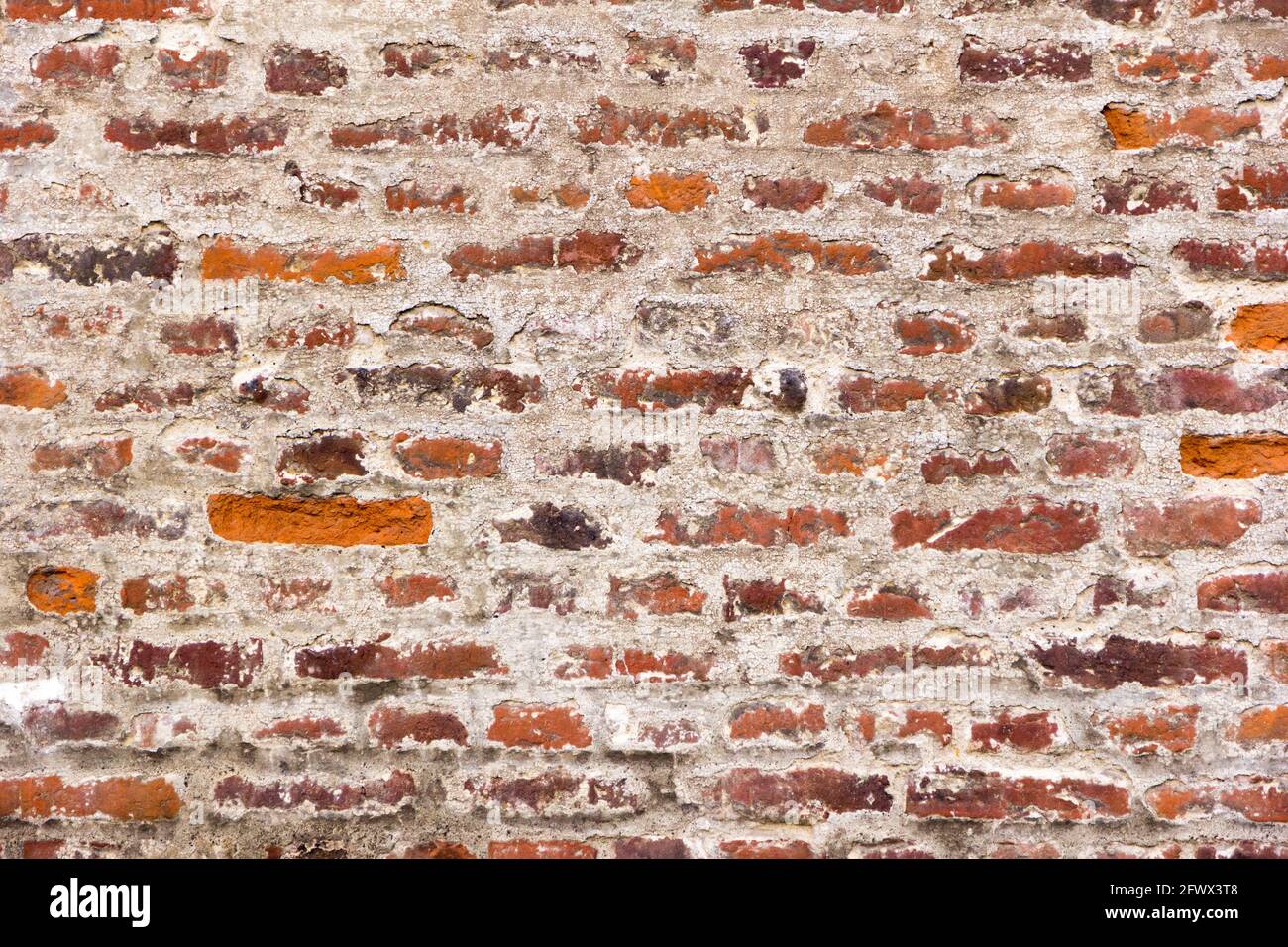muro di mattoni come una struttura Foto Stock