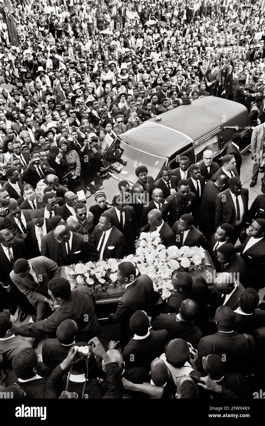 Martin Luther King; il funerale di Jr Foto Stock