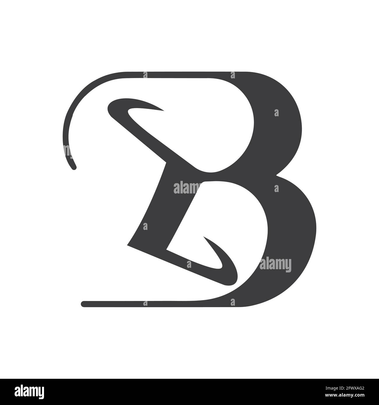 Lettere alfabetiche iniziali Logo monogramma BZ, ZB, Z e B. Illustrazione Vettoriale