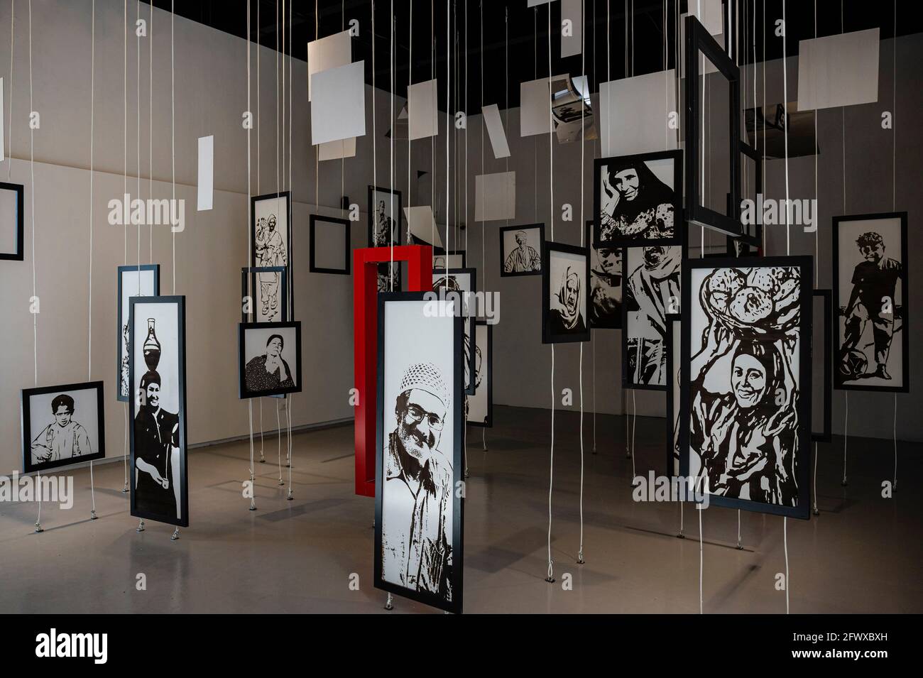Padiglione Egiziano. 17° Biennale di architettura di Venezia, Venezia, Italia. Architetto: Vari, 2021. Foto Stock