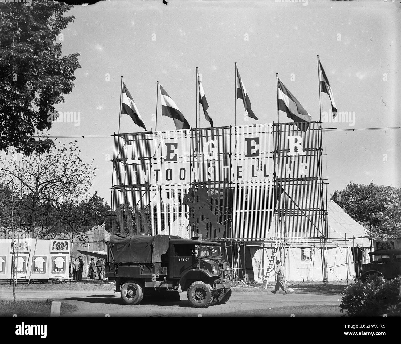 Ingresso alla mostra, 14 maggio 1948, Mostre, Paesi Bassi, foto agenzia stampa del xx secolo, notizie da ricordare, documentario, storico photograp Foto Stock