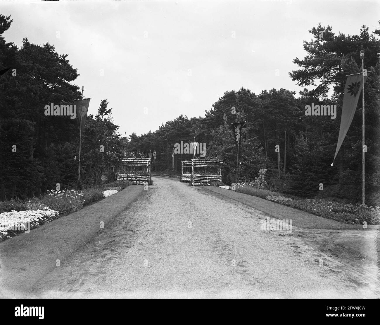 Hall d'ingresso, 4 luglio 1948, Paesi Bassi, foto agenzia stampa del XX secolo, notizie da ricordare, documentario, fotografia storica 1945-1990, Visual s. Foto Stock