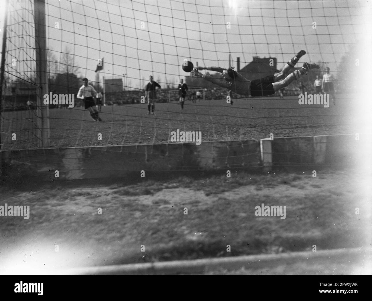 PSV contro Haarlem, 11 aprile 1948, Paesi Bassi, foto agenzia stampa del XX secolo, notizie da ricordare, documentario, fotografia storica 1945-1990, v Foto Stock