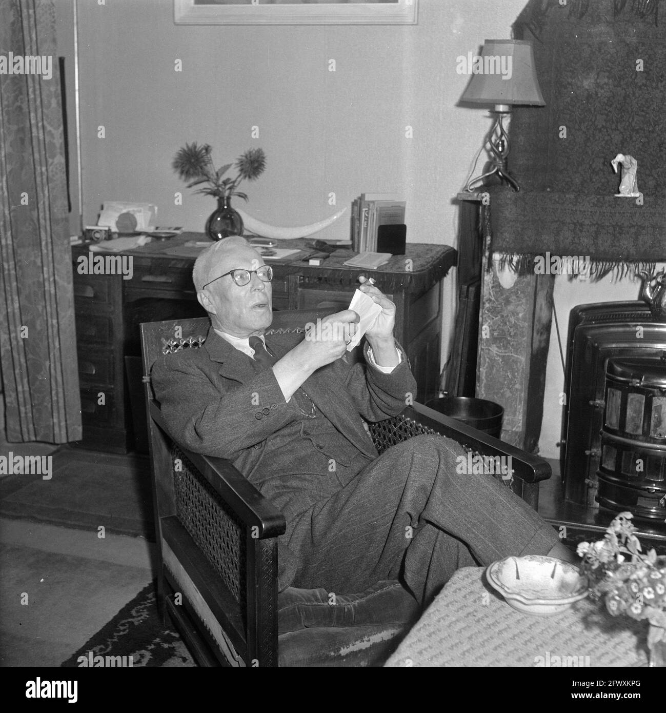 Oud-Vosmeer su Tholen. Residenza degli antenati F. Roosevelt, 19 novembre 1947, PREFAZIONE, residenze, I Paesi Bassi, foto agenzia stampa del XX secolo, Foto Stock