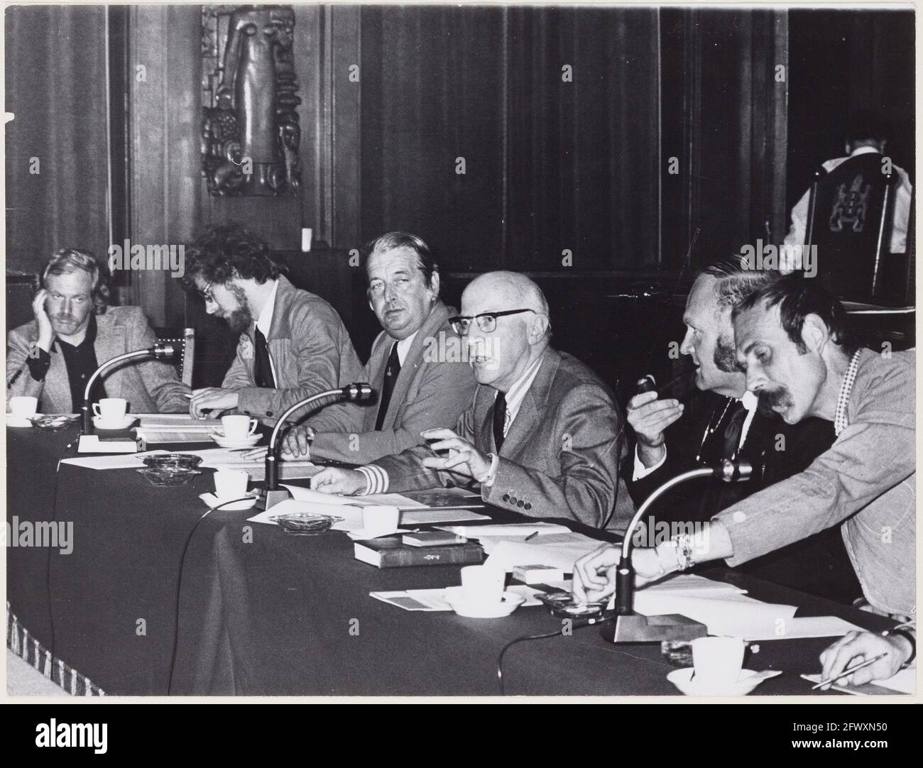 Riunione del Consiglio, file immagine OSIM00006003885, Paesi Bassi, foto dell'agenzia stampa del XX secolo, notizie da ricordare, documentario, fotografia storica 194 Foto Stock