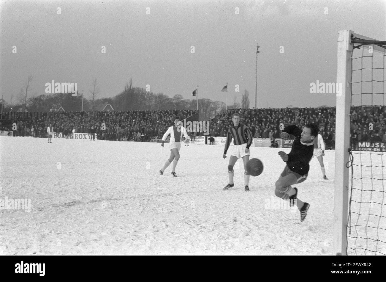 RCH contro Ajax 5-2. Game Moments, 17 febbraio 1963, sport, calcio, Paesi Bassi, foto agenzia stampa del xx secolo, notizie da ricordare, documentario, Foto Stock