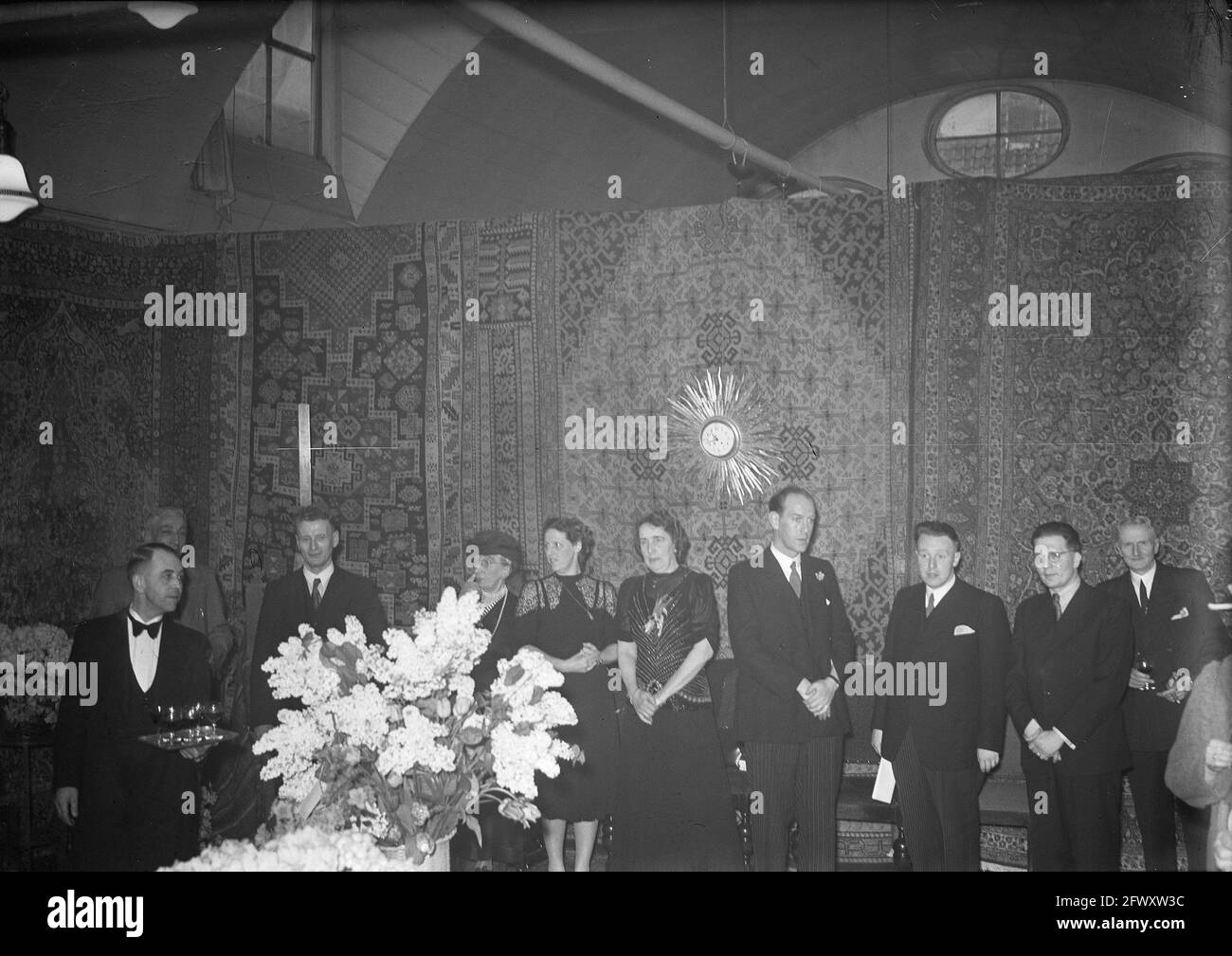 Reception Auction House De Zon, 2 maggio 1948, ricevimenti, Paesi Bassi, foto agenzia stampa del xx secolo, notizie da ricordare, documentario, pho storico Foto Stock