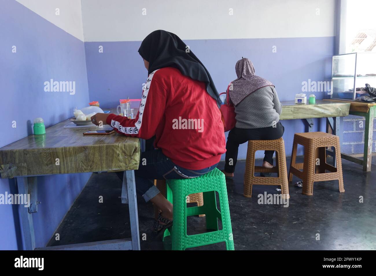 Il Warung e' un ristorante tradizionale indonesiano Foto Stock