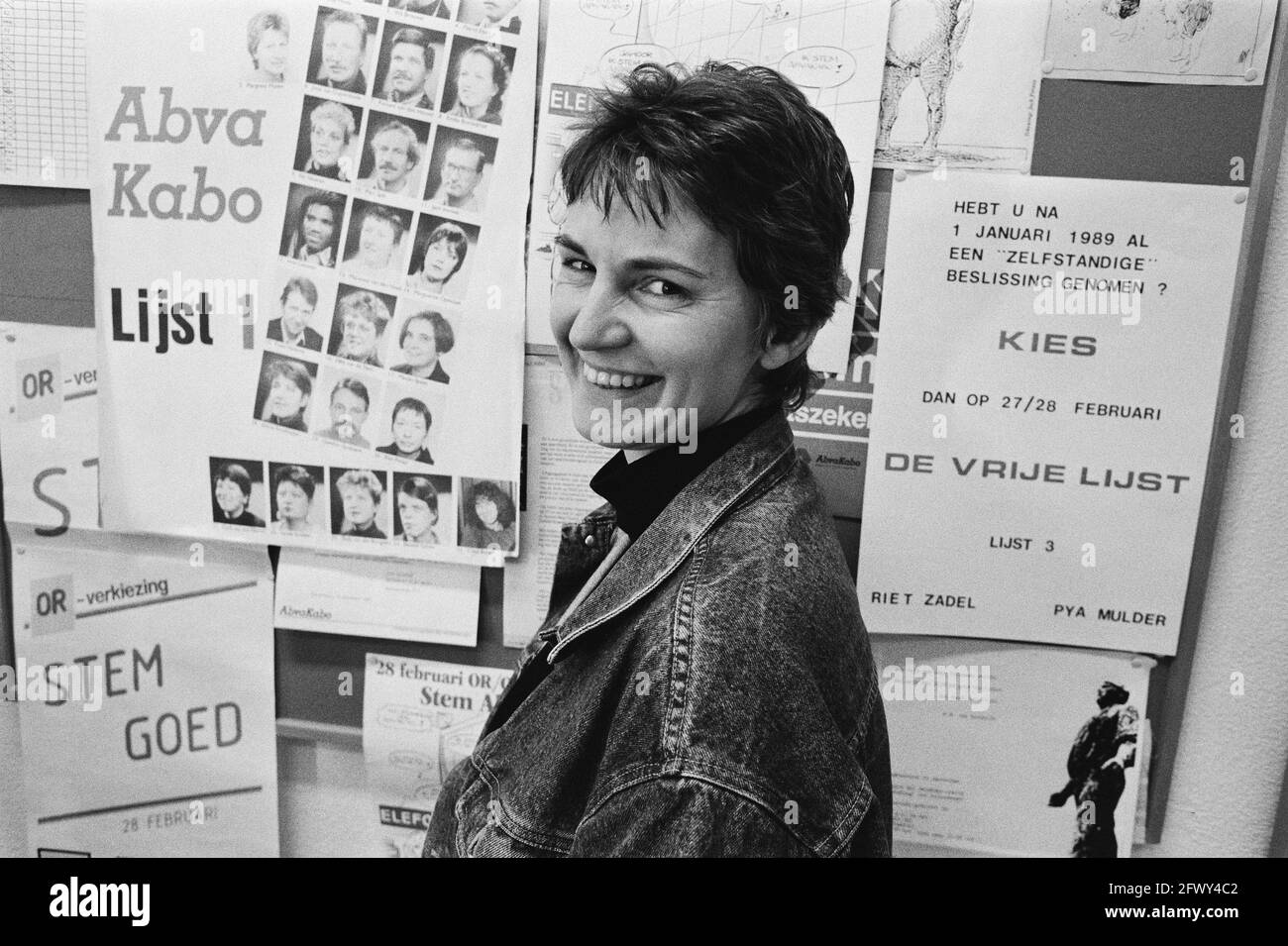 PTT, 7 febbraio 1989, PTT, Paesi Bassi, foto agenzia stampa del XX secolo, notizie da ricordare, documentario, fotografia storica 1945-1990, Visual sto Foto Stock