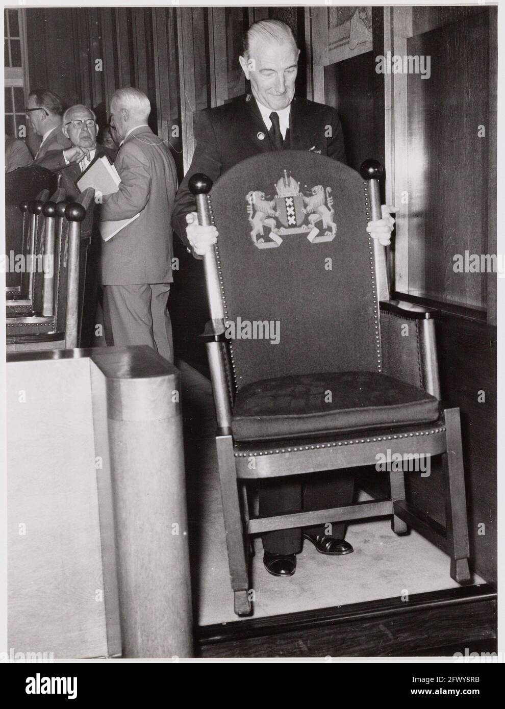 Riunione del Consiglio, file immagine OSIM00006003894, Paesi Bassi, foto dell'agenzia stampa del XX secolo, notizie da ricordare, documentario, fotografia storica 194 Foto Stock