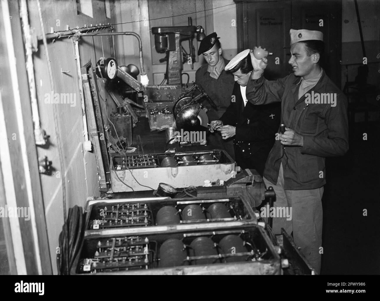 Radio Technology, 1 settembre 1948, Paesi Bassi, foto agenzia stampa del XX secolo, notizie da ricordare, documentario, fotografia storica 1945-1990, Foto Stock