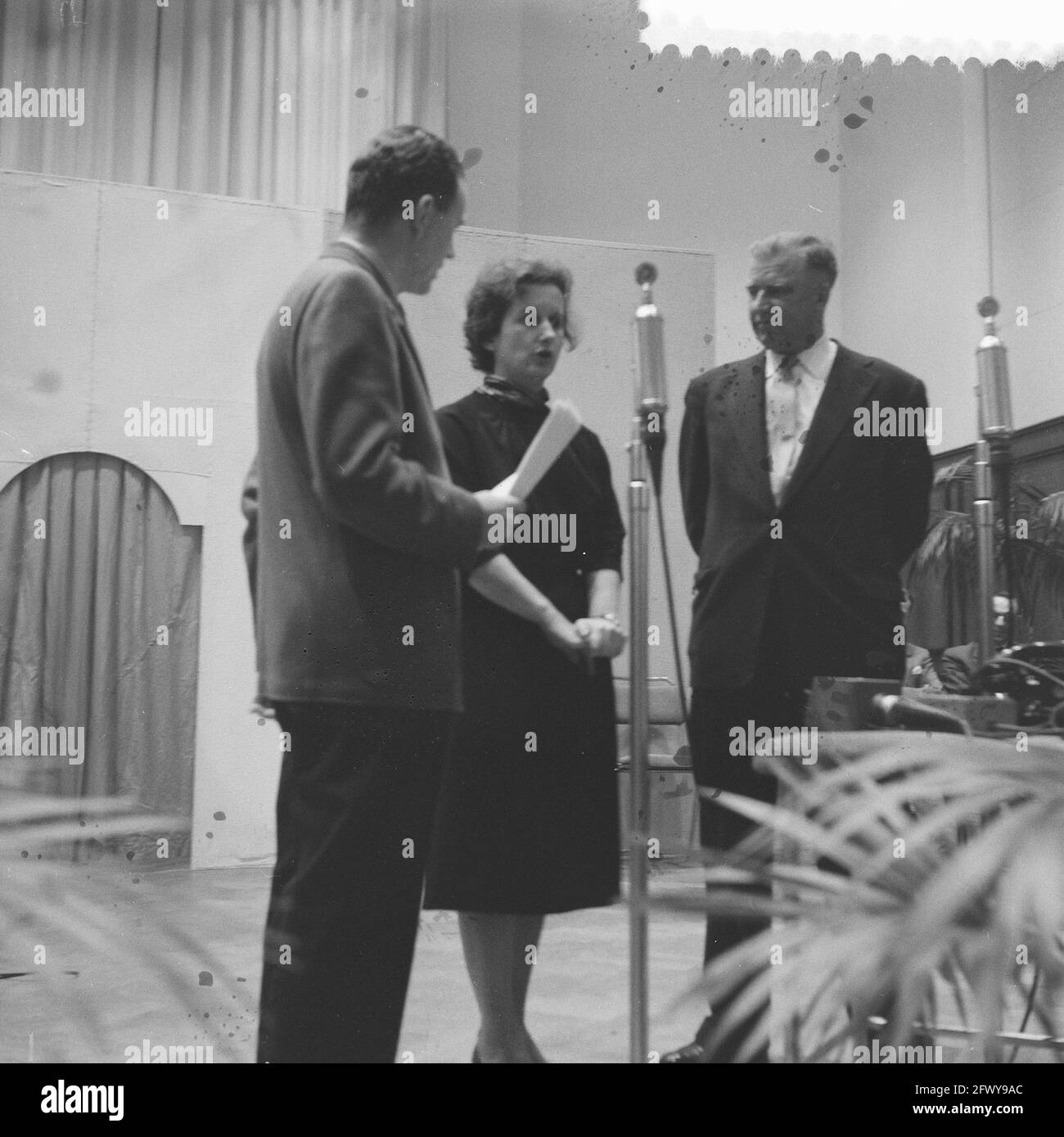 Radio broadcast This is Your Life, 19 novembre 1958, Paesi Bassi, foto agenzia stampa del XX secolo, notizie da ricordare, documentario, foto storica Foto Stock