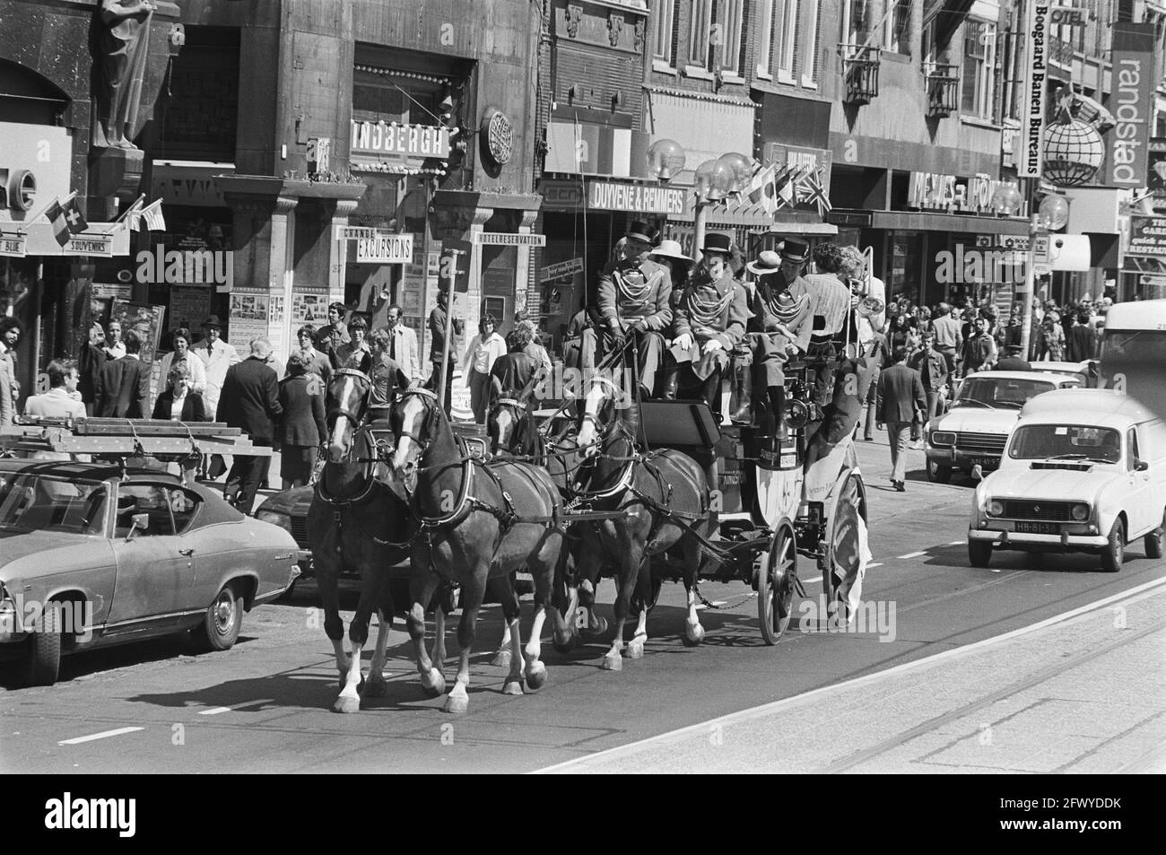 Holland Festival pubblicità da quattro cavalli vapore, 31 maggio 1977, RECLAME, festival, I Paesi Bassi, foto agenzia stampa del XX secolo, notizie da ricordare, Foto Stock