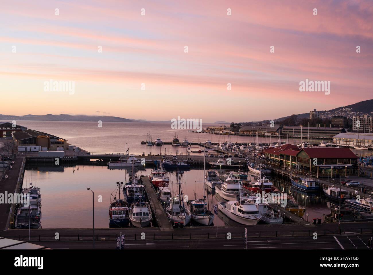 Constitution Dock, Hobart, Tasmania Foto Stock