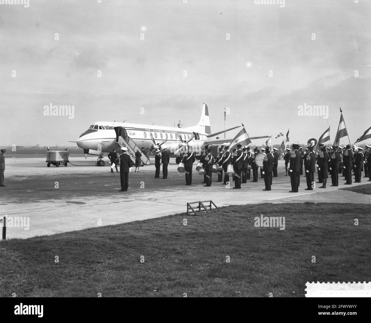 Rotterdam è inclusa nella linea aerea di Amsterdam London, 2 novembre 1959, Air Lines, Paesi Bassi, foto agenzia stampa del xx secolo, notizie da ricordare, documentario, fotografia storica 1945-1990, storie visive, Storia umana del XX secolo, che cattura momenti nel tempo Foto Stock