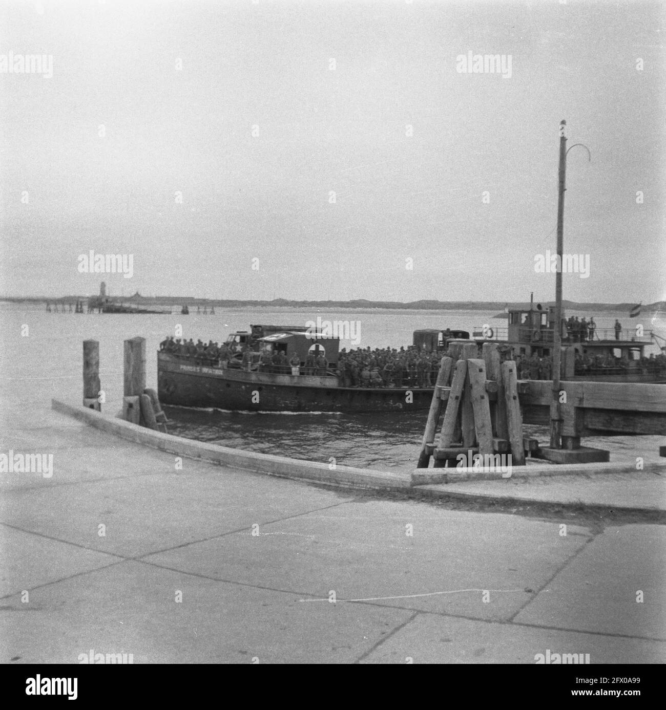 [Serie di mine sbarbate a Hook of Holland], agosto 1945, ripresa, seconda guerra mondiale, Paesi Bassi, foto agenzia stampa del xx secolo, notizie da ricordare, documentario, fotografia storica 1945-1990, storie visive, Storia umana del XX secolo, che cattura momenti nel tempo Foto Stock