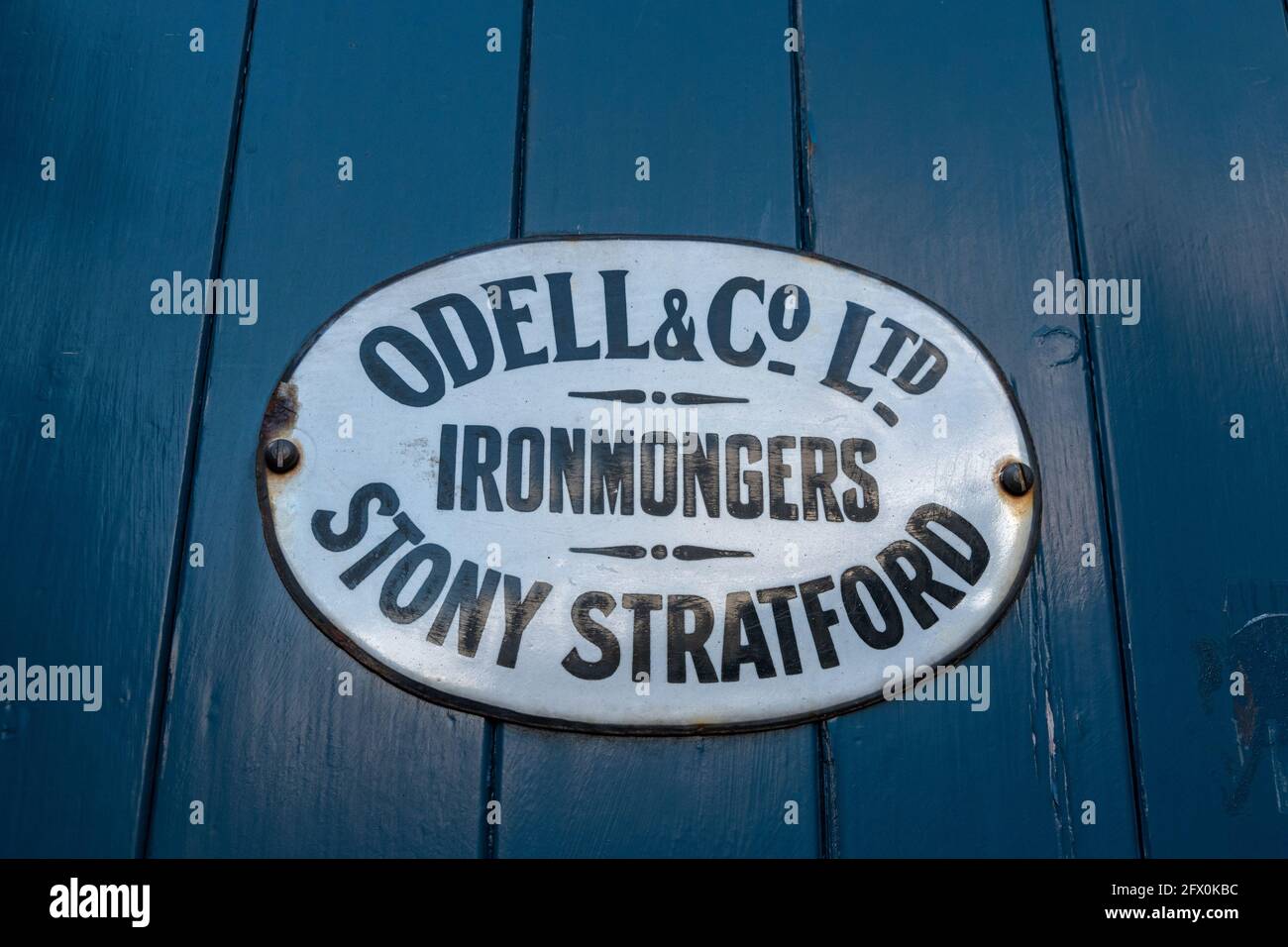 Odell & Co Ironmongers, Stony Stratford, Buckinghamshire, UK Foto Stock