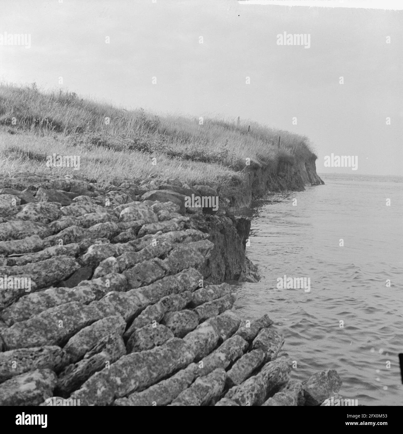 Diga di Sasput da non conservare, il Main Pl.polder minacciato dalle inondazioni, 16 giugno 1964, inondazioni, Paesi Bassi, foto agenzia stampa del xx secolo, notizie da ricordare, documentario, fotografia storica 1945-1990, storie visive, Storia umana del XX secolo, che cattura momenti nel tempo Foto Stock