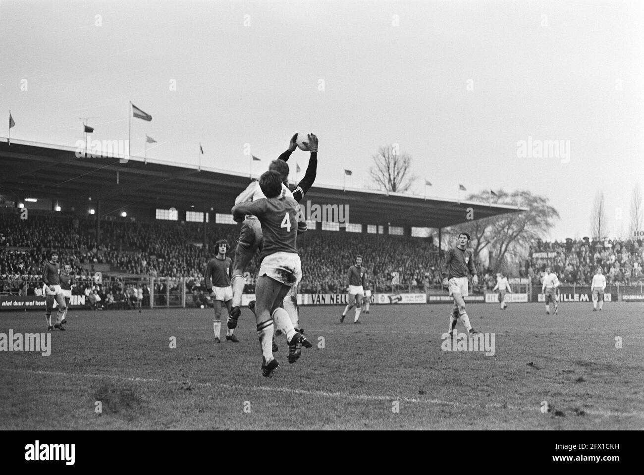 AJAX contro AZ 67 8-1, 29 novembre 1970, sport, calcio, I Paesi Bassi, foto agenzia stampa del XX secolo, notizie da ricordare, documentario, fotografia storica 1945-1990, storie visive, Storia umana del XX secolo, che cattura momenti nel tempo Foto Stock