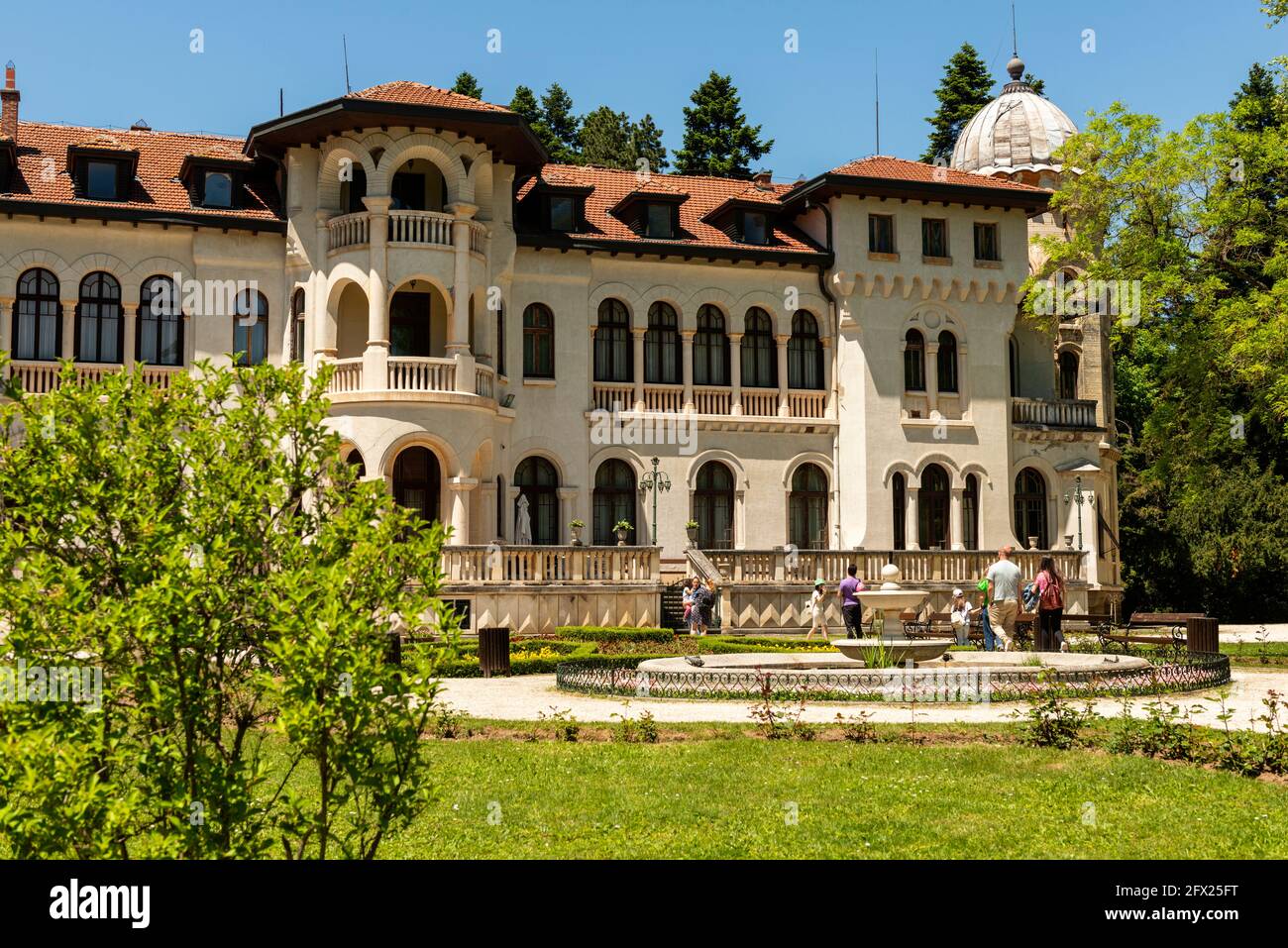 Palazzo Vrana ex residenza reale vicino Sofia, Bulgaria Foto Stock