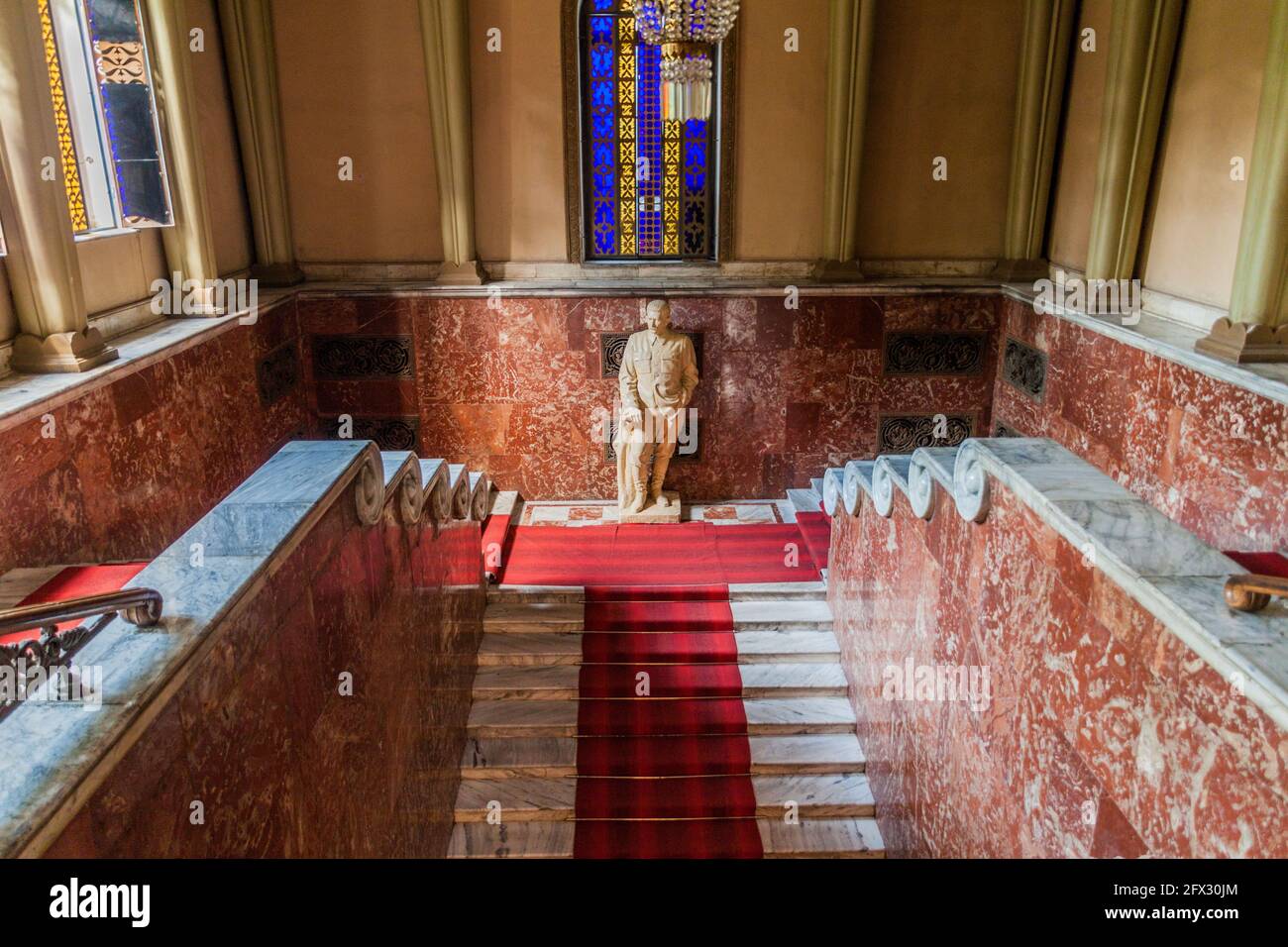 GORI, GEORGIA - 15 LUGLIO 2017: Interno del museo Stalin nella città di Gori, Georgia. Foto Stock