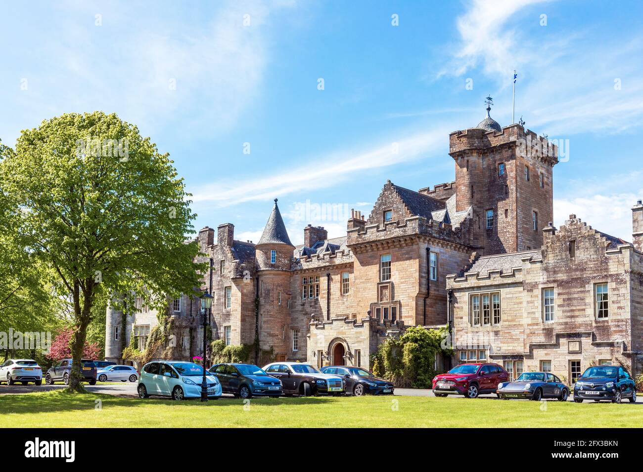 Glenapp Castle Hotel, Ballantrae, Ayrshire, Scozia, Regno Unito Foto Stock