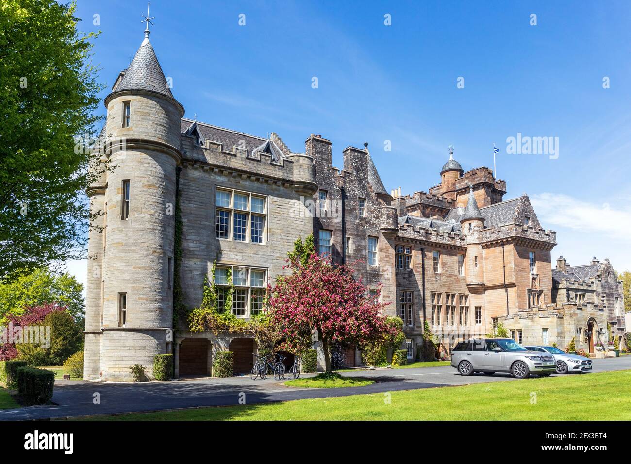 Glenapp Castle Hotel, Ballantrae, Ayrshire, Scozia, Regno Unito Foto Stock