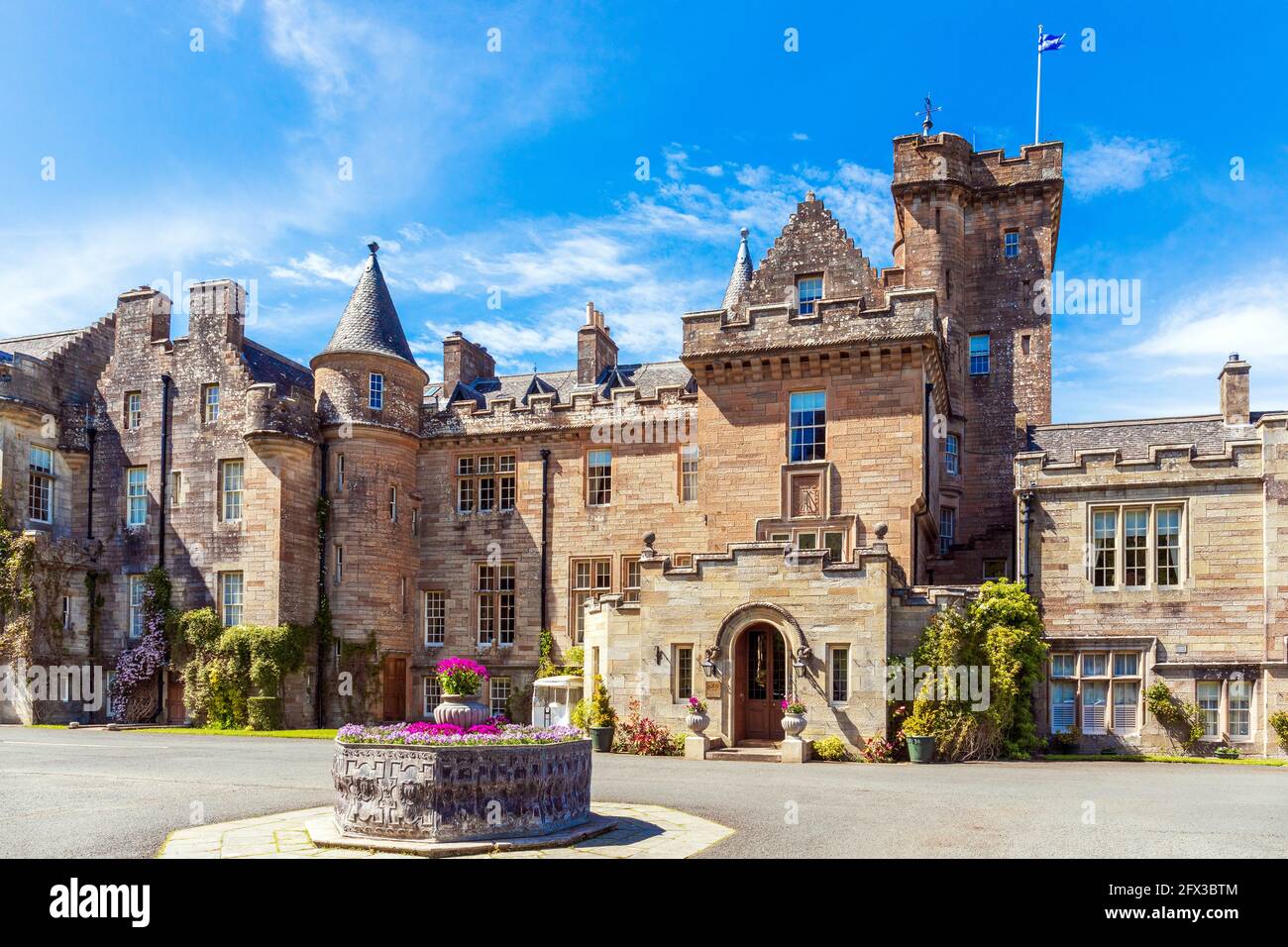 Glenapp Castle Hotel, Ballantrae, Ayrshire, Scozia, Regno Unito Foto Stock