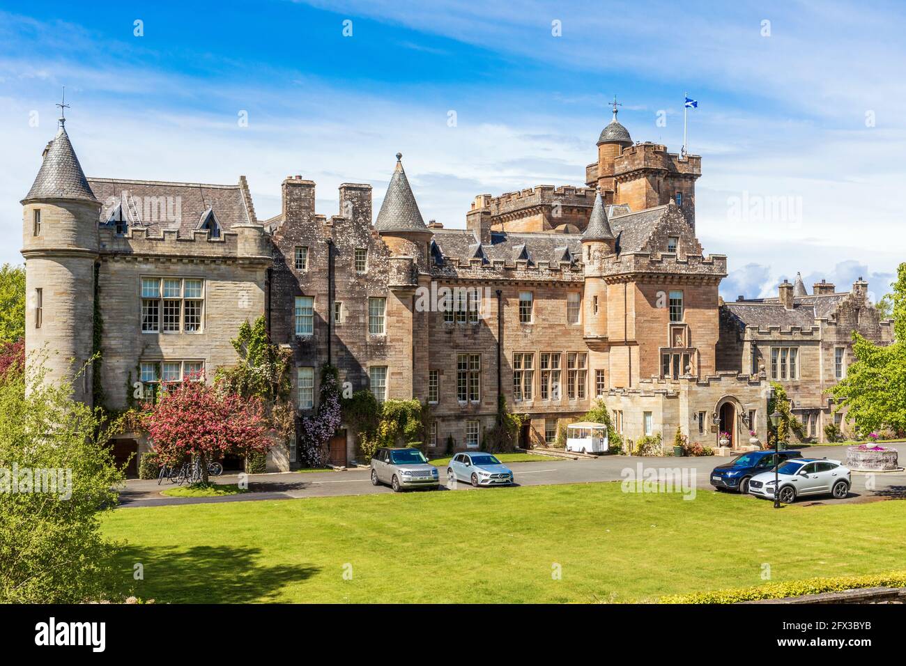 Glenapp Castle Hotel, Ballantrae, Ayrshire, Scozia, Regno Unito Foto Stock