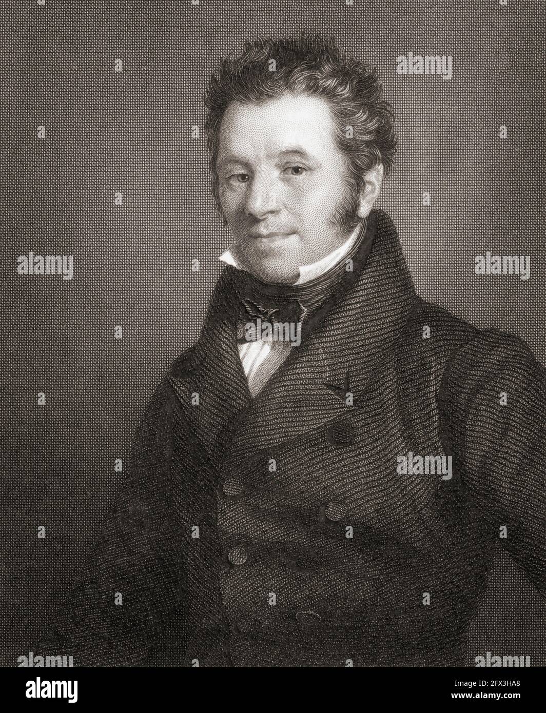 Marshall Hall, 1790 - 1857. Medico inglese, famoso per il suo lavoro in neurologia e fisiologia. Era anche un abolizionista attivo. Foto Stock