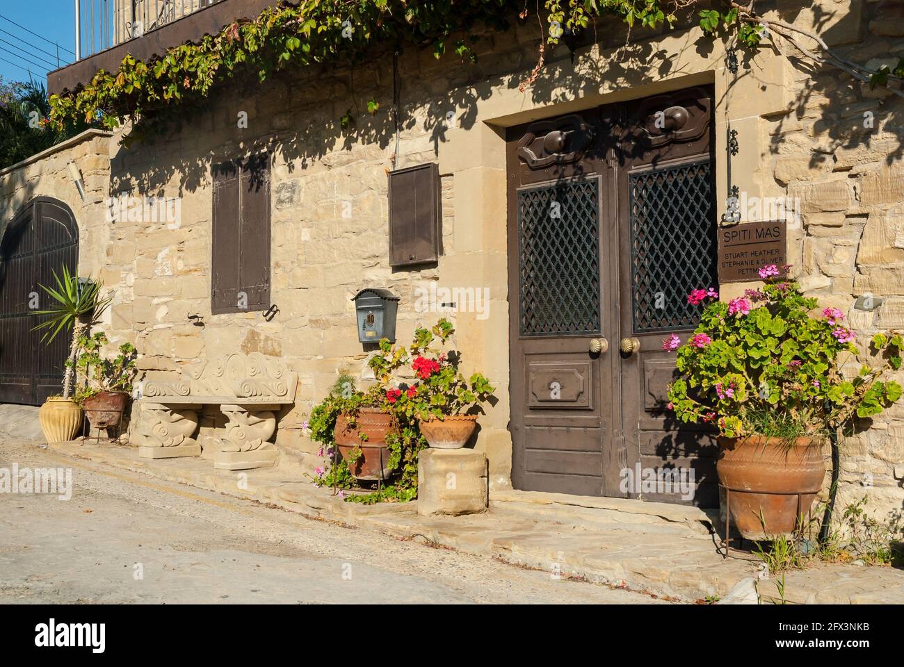 Strada di Tochni, Distretto di Larnaca, Cipro Foto Stock