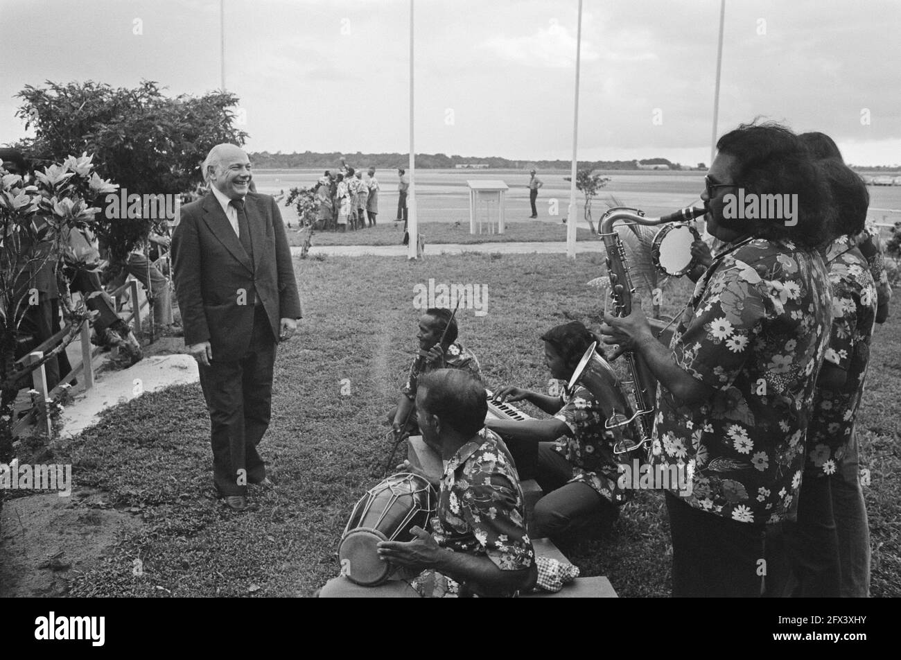 DenUylSurinameVerhoeff1975, Paesi Bassi, foto agenzia stampa del XX secolo, notizie da ricordare, documentario, fotografia storica 1945-1990, storie visive, Storia umana del XX secolo, che cattura momenti nel tempo Foto Stock