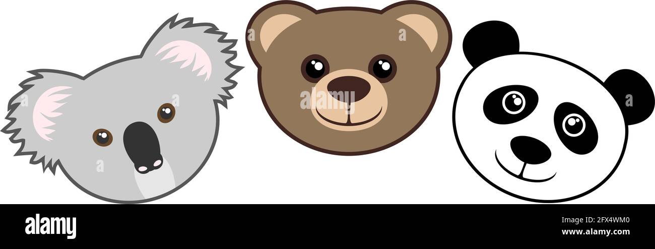 Tre facce Illustrazione Vettoriale