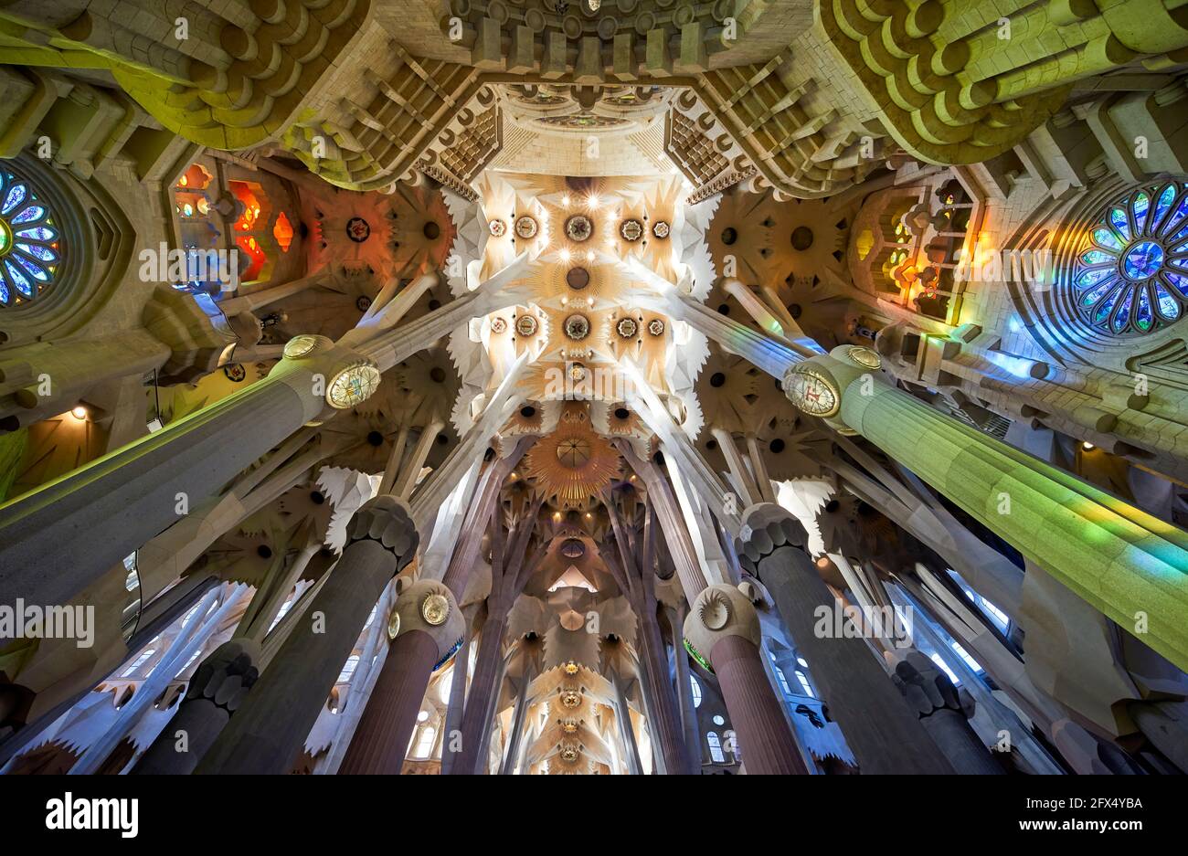 Barcellona. Catalogna. Spagna. Basílica de la Sagrada Família Foto Stock