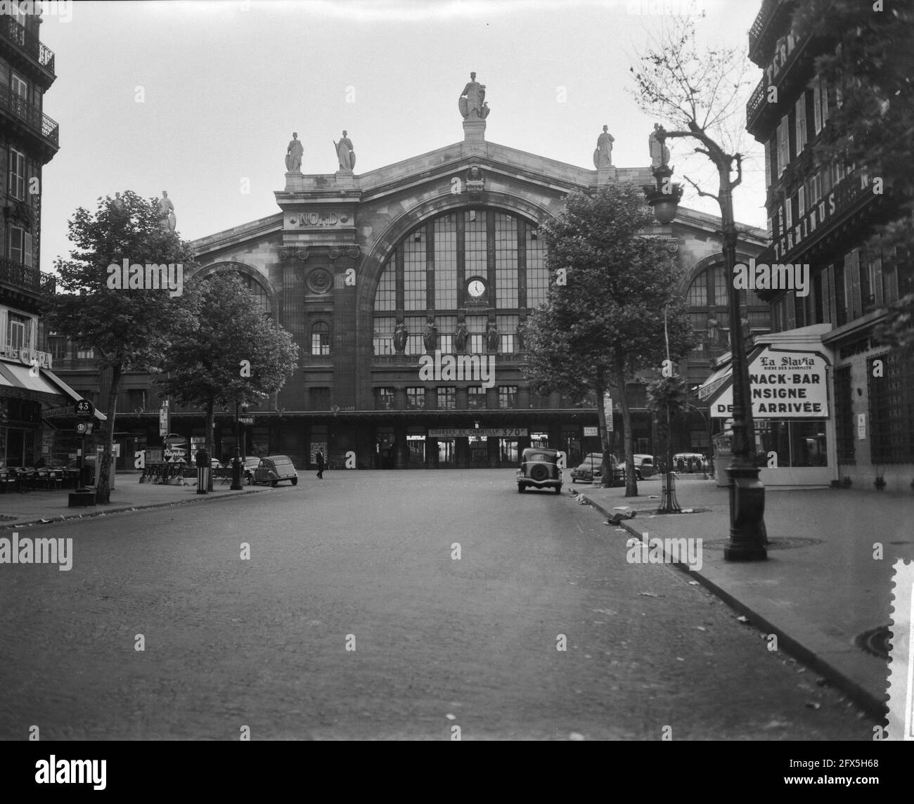 No strike on French railroads, stazione di Parigi, 16 giugno 1959, Paesi Bassi, foto agenzia stampa del xx secolo, notizie da ricordare, documentario, fotografia storica 1945-1990, storie visive, Storia umana del XX secolo, che cattura momenti nel tempo Foto Stock