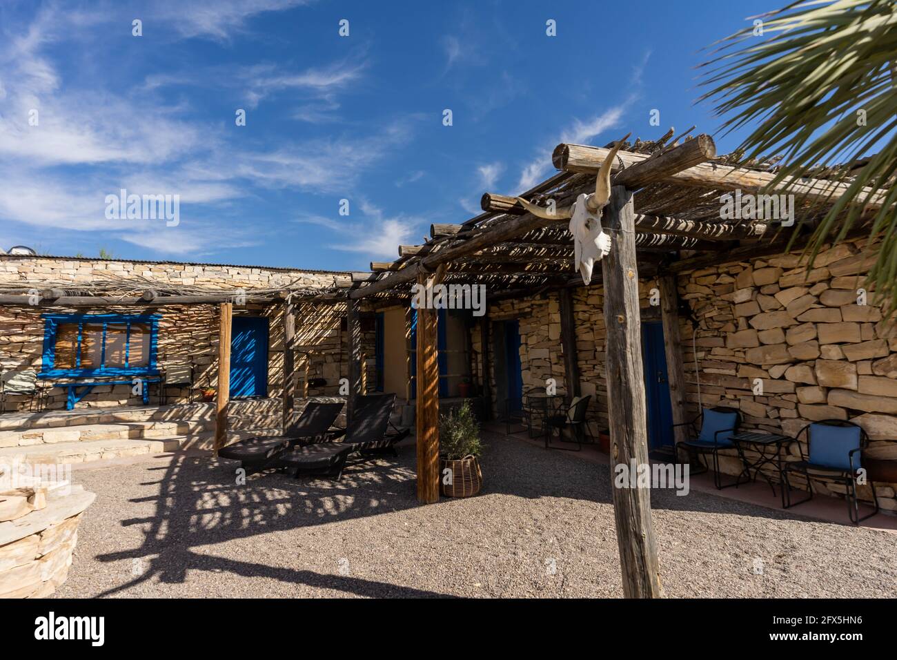 Terlingua Alloggio vicino al Big Bend National Park, Texas Foto Stock