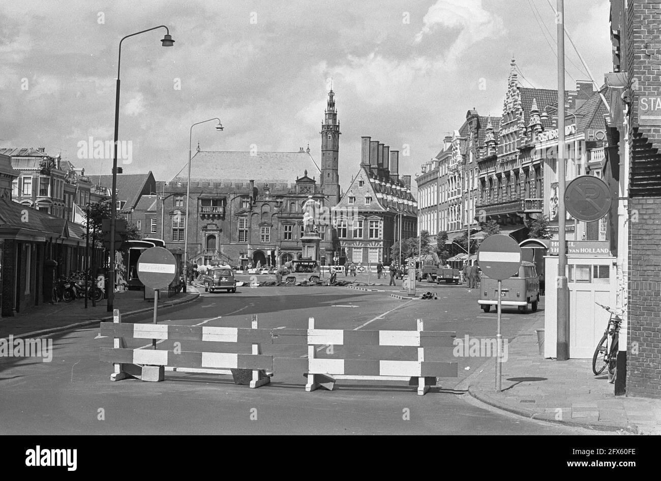 Grote Markt in Haarlem chiuso a tutti i traffici, 20 giugno 1966, Paesi Bassi, foto agenzia stampa del XX secolo, notizie da ricordare, documentario, fotografia storica 1945-1990, storie visive, Storia umana del XX secolo, che cattura momenti nel tempo Foto Stock