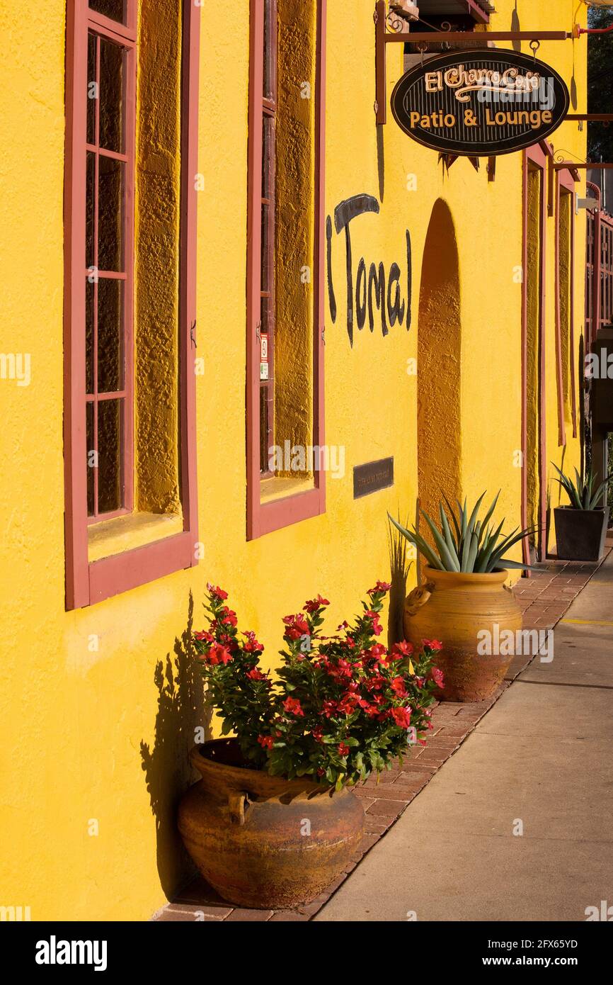 El Charro Cafe a Barrio Viejo, il vecchio quartiere storico di Tucson Foto Stock