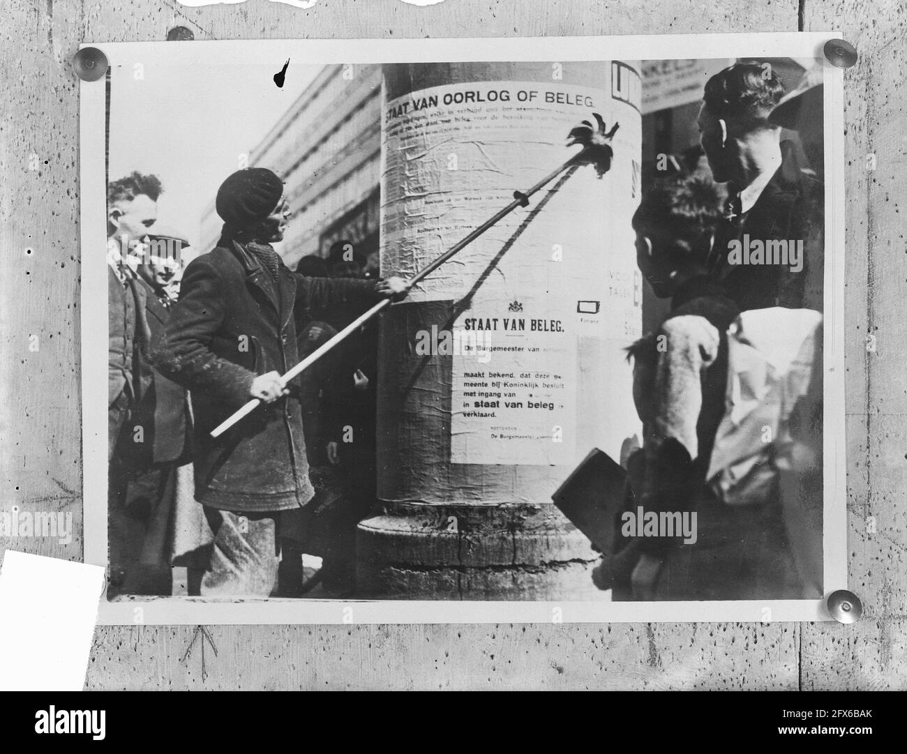 Memoria del 10 maggio 1940, legge marziale di Rotterdam, 9 maggio 1950, MEMORIALI, Paesi Bassi, foto agenzia stampa del xx secolo, notizie da ricordare, documentario, fotografia storica 1945-1990, storie visive, Storia umana del XX secolo, che cattura momenti nel tempo Foto Stock