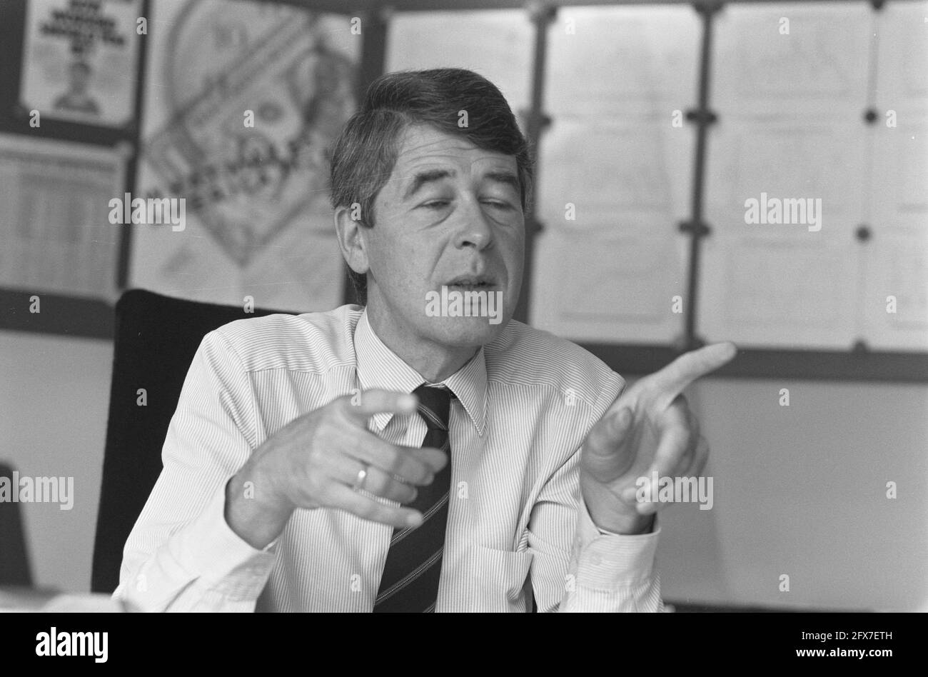 Jan van Duijn, Robeco, 29 settembre 1987, società di investimento, economia, finanza, Paesi Bassi, foto agenzia stampa del XX secolo, notizie da ricordare, documentario, fotografia storica 1945-1990, storie visive, Storia umana del XX secolo, che cattura momenti nel tempo Foto Stock