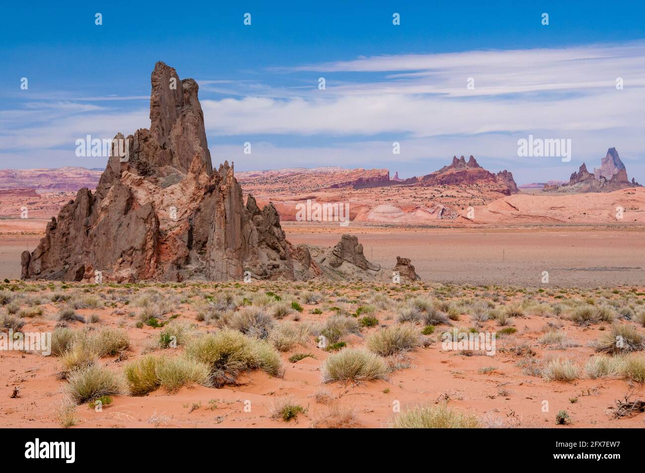 Chiesa Rock vicino a Kayenta, Arizona, Stati Uniti d'America Foto Stock
