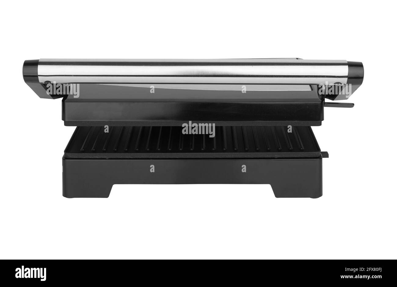 Griglia elettrica isolata su sfondo bianco Foto Stock