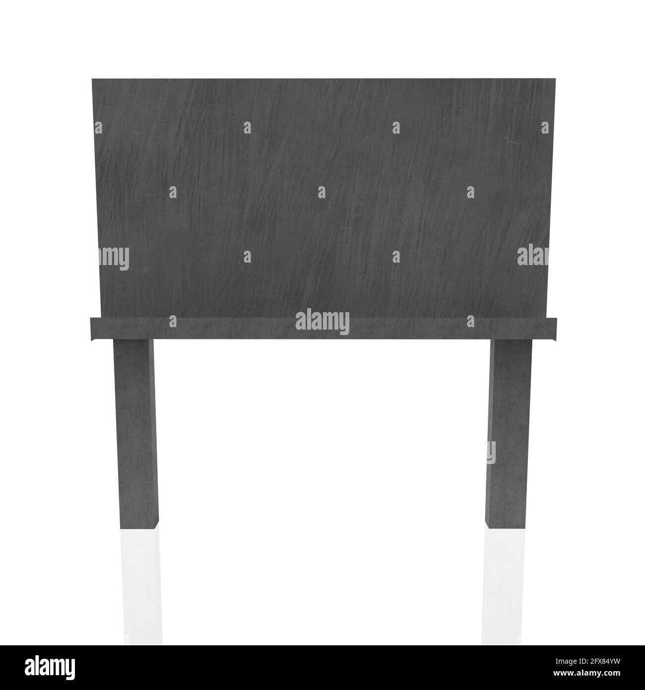 Cartellone vuoto con faretto Foto Stock