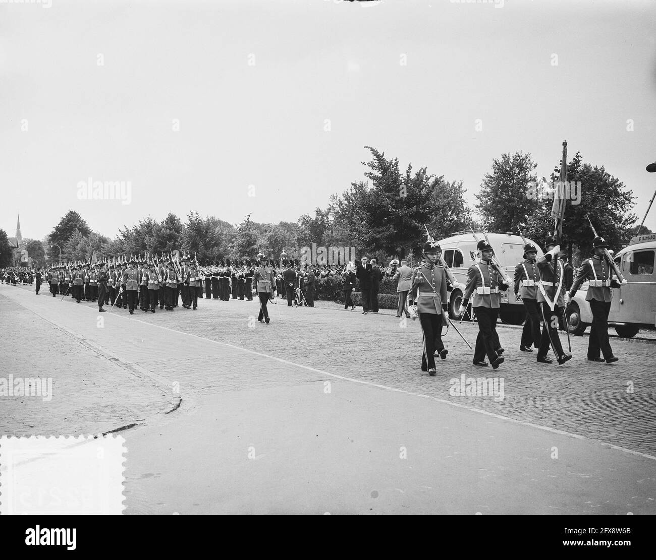 Visita della Regina Juliana al giubileo di Breda, 16 luglio 1952, visite, Paesi Bassi, foto agenzia stampa del XX secolo, notizie da ricordare, documentario, fotografia storica 1945-1990, storie visive, Storia umana del XX secolo, che cattura momenti nel tempo Foto Stock