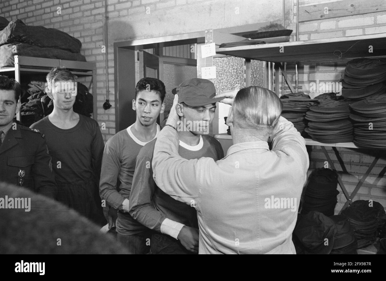 Blue Diamonds in servizio, 4 aprile 1962, iscrizione, Paesi Bassi, foto agenzia stampa del xx secolo, notizie da ricordare, documentario, fotografia storica 1945-1990, storie visive, Storia umana del XX secolo, che cattura momenti nel tempo Foto Stock