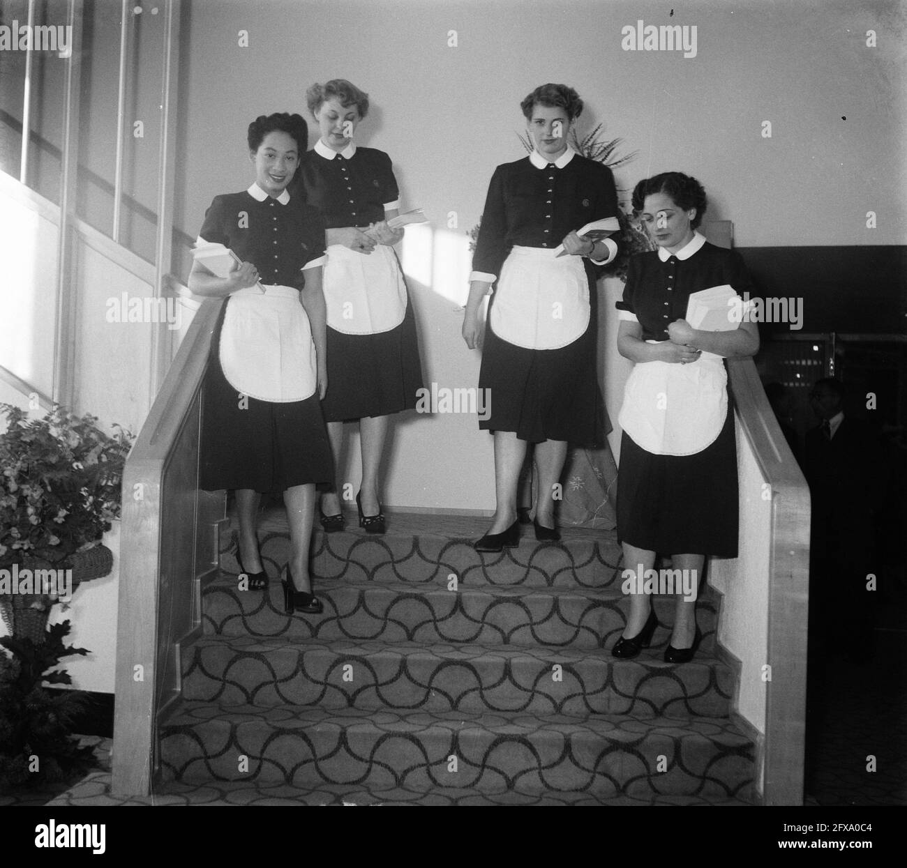 Hall di apertura del Carlton Hotel. Apertura, 16 ottobre 1952, aperture, Paesi Bassi, foto agenzia stampa del xx secolo, notizie da ricordare, documentario, fotografia storica 1945-1990, storie visive, Storia umana del XX secolo, che cattura momenti nel tempo Foto Stock