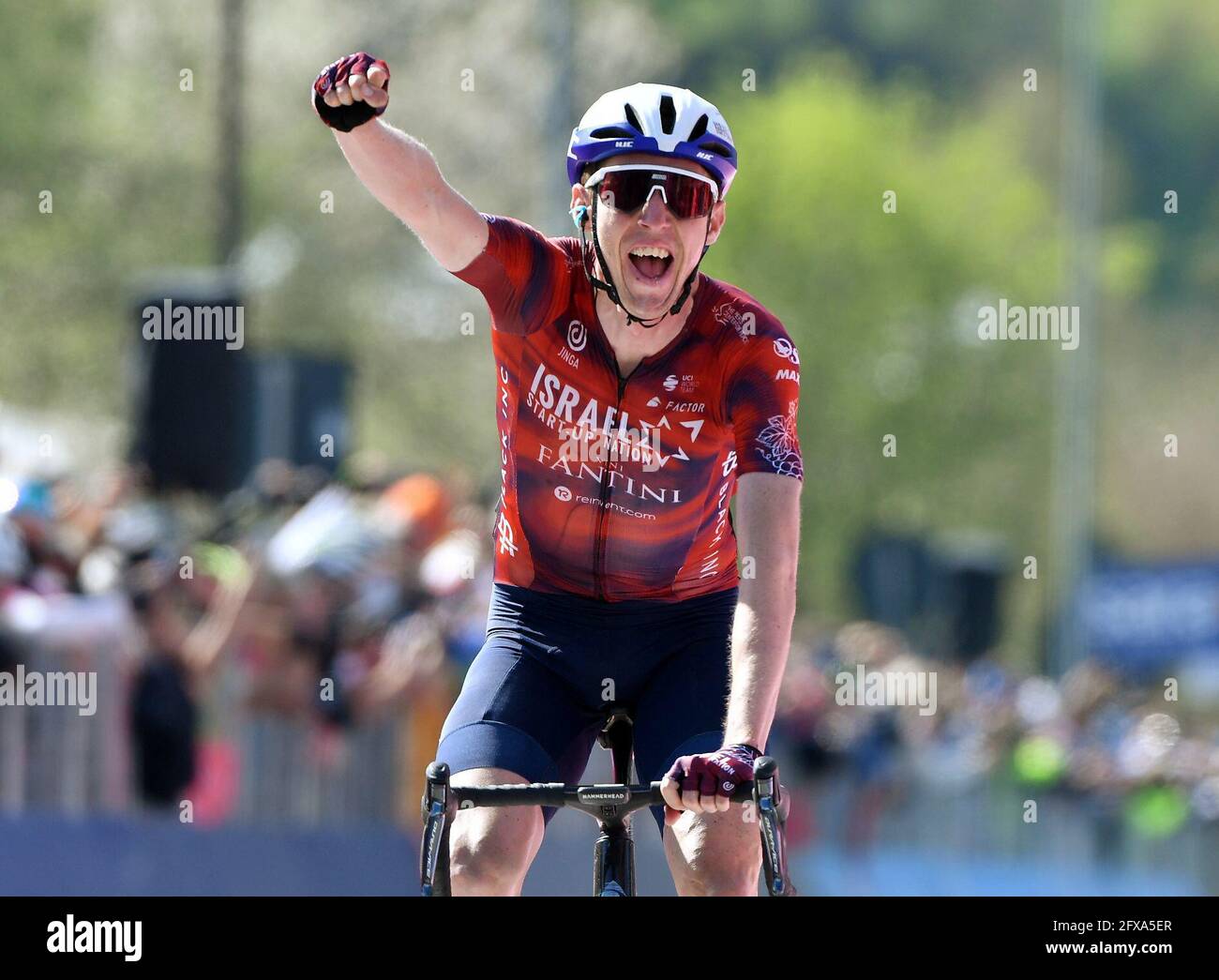 Ciclismo - giro d'Italia - Stage 17 - Canazei to sega di Ala, Italy - May  26, 2021 Israel