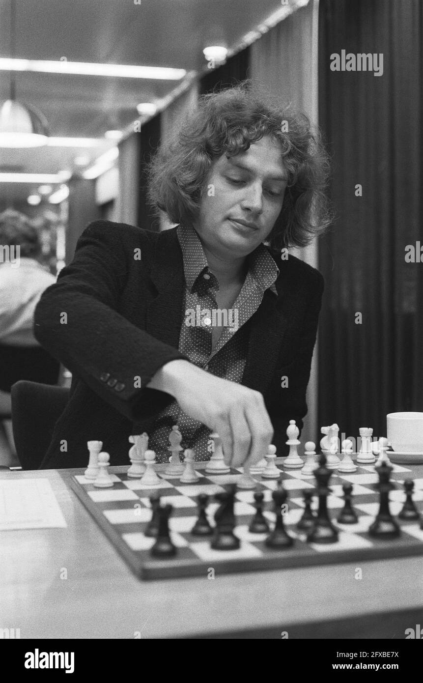 Torneo di scacchi Interpolis a Tilburg, numero 7A Andersson numero 8A Timman, numero 9A e 10A R. Hubner, 23 settembre 1980, scacchi, Paesi Bassi, foto agenzia stampa del XX secolo, notizie da ricordare, documentario, fotografia storica 1945-1990, storie visive, Storia umana del XX secolo, che cattura momenti nel tempo Foto Stock