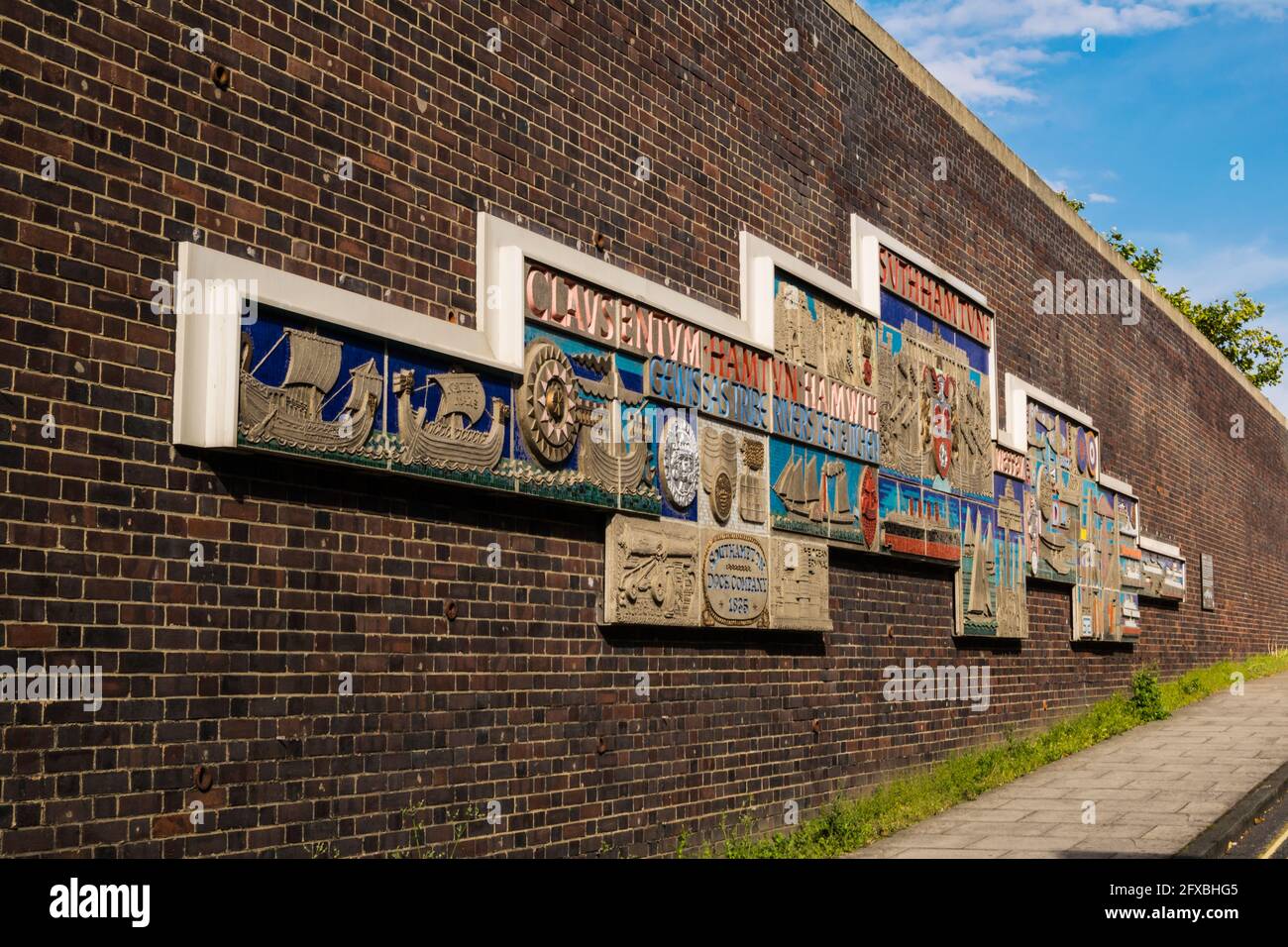 Hamtun Street Mural, Southampton. Foto Stock