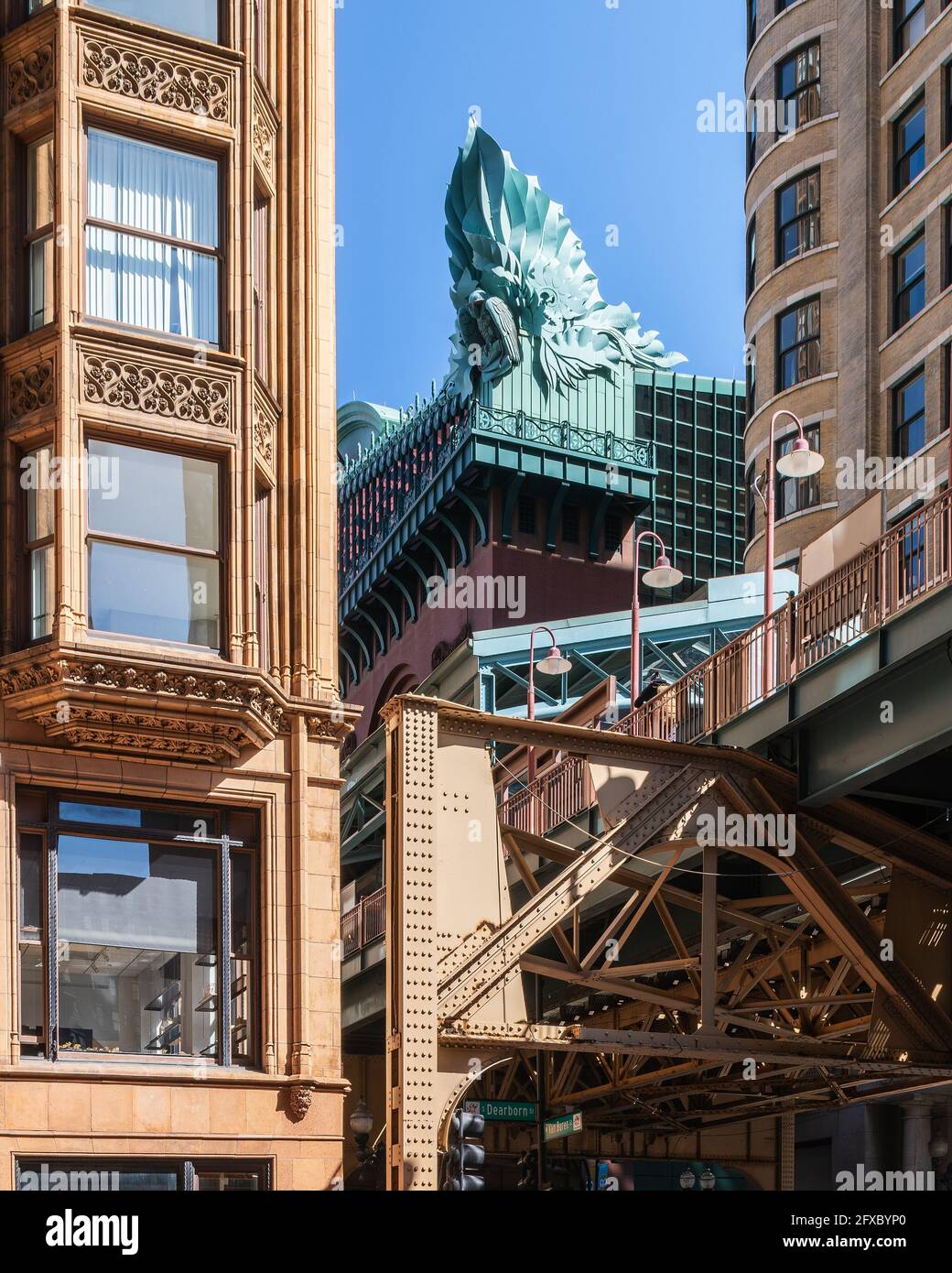 Harold Washington Library Foto Stock